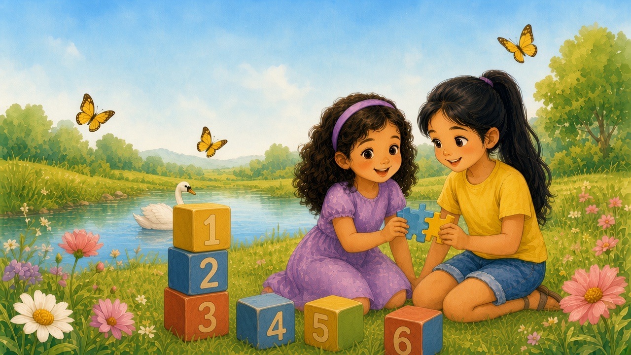 Tellen met Liya en Amira