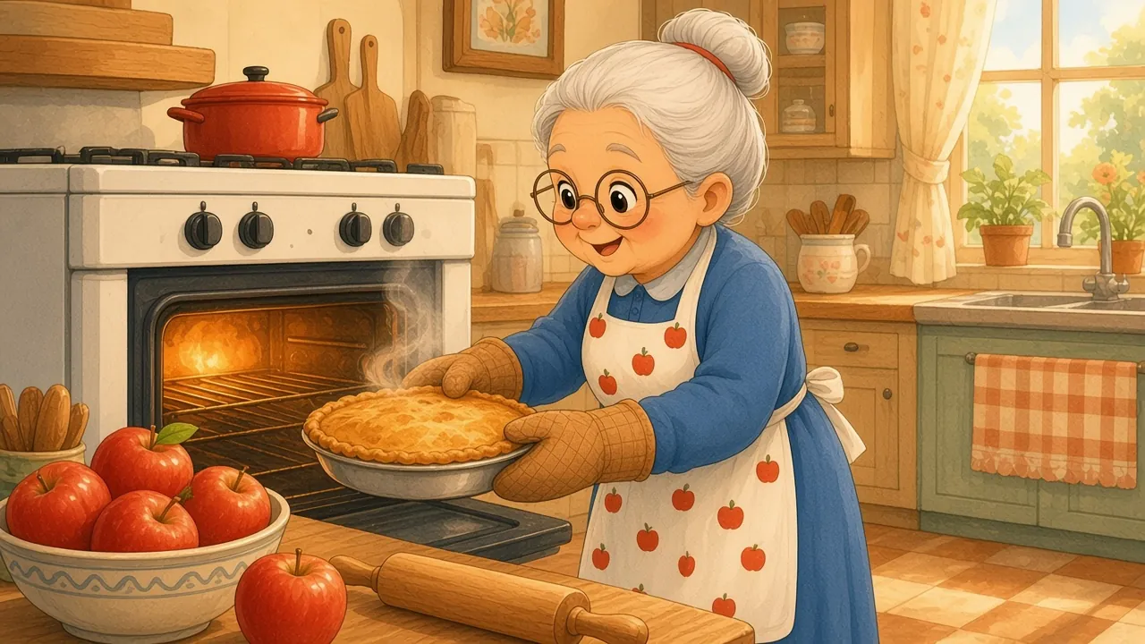 Momo en de appeltaart, bladzijde 1