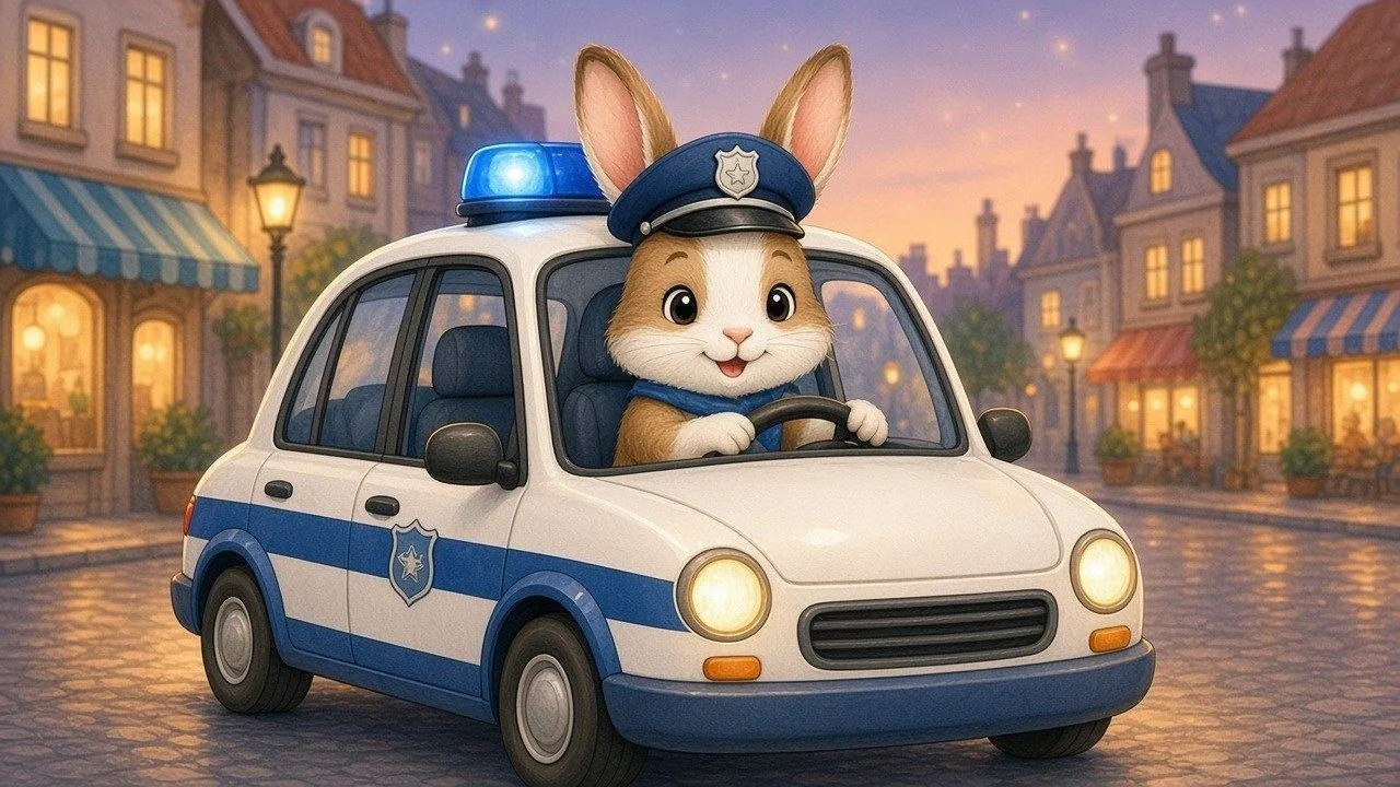 De politieauto