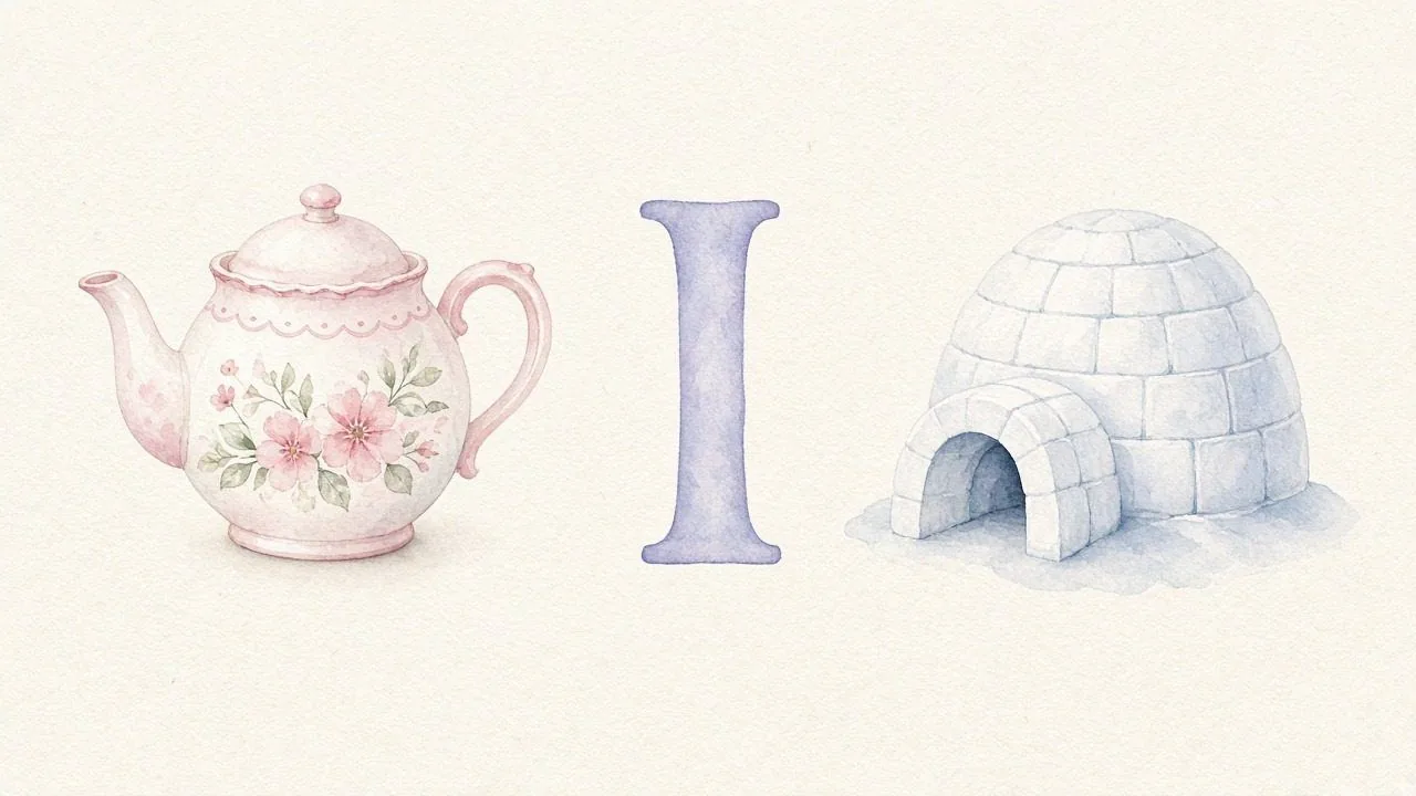 De theepot (Ibriek), de letter I, I van de iglo
